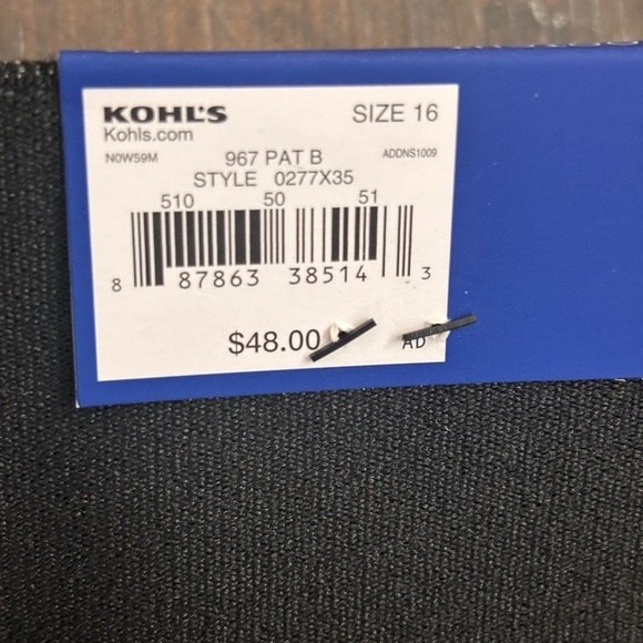 NWT Apt. 9 Charcoal Bootcut Mid Rise Tummy Control Pants - Picture 6 of 9